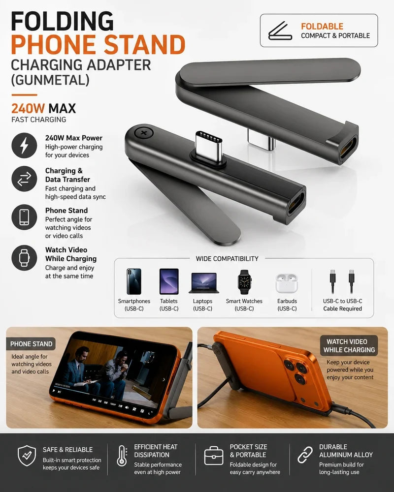 Foldable Phone Stand Adapter